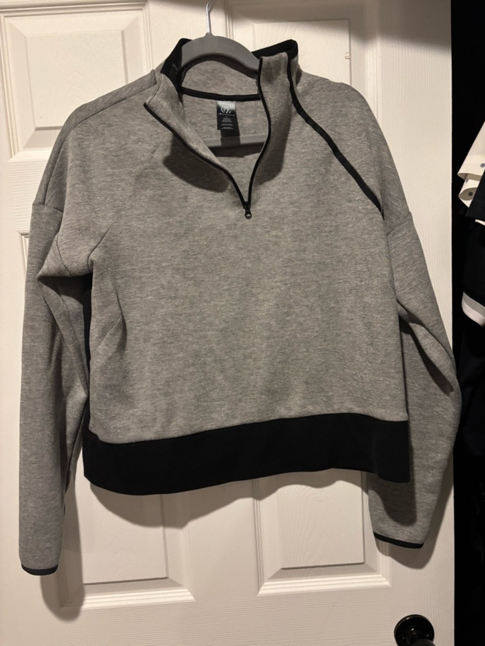 Champion Gray & Black Quarter-Zip Turtleneck Pullover